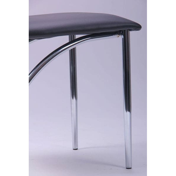 Стілець AMF Флоррі хром Скаден чорний-9