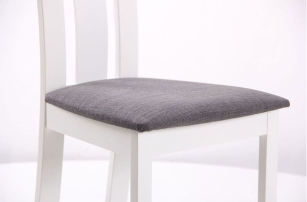 Стілець AMF Йорк Білий Графіт-10