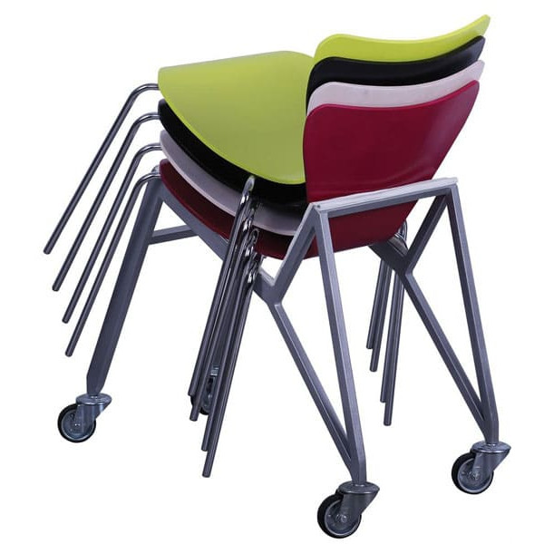 Стілець AMF Левіс Чорний Бордо-5