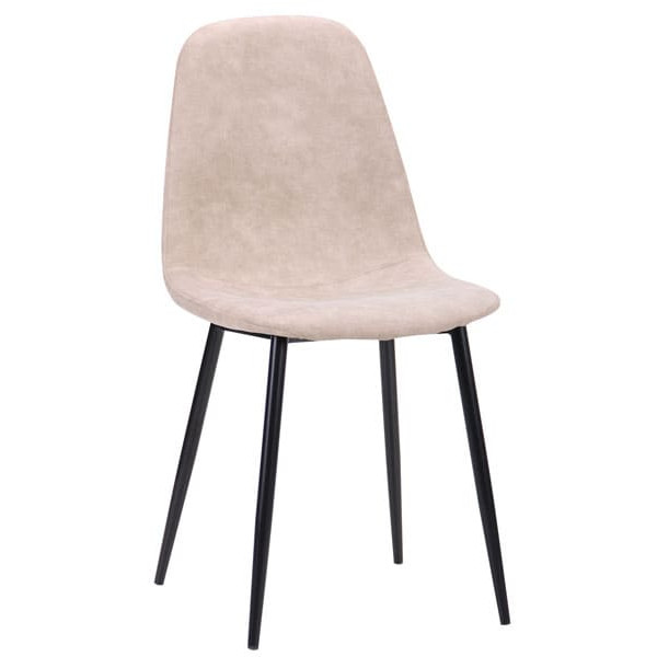 Стілець AMF Лучія Чорний Cowboy Латте-1