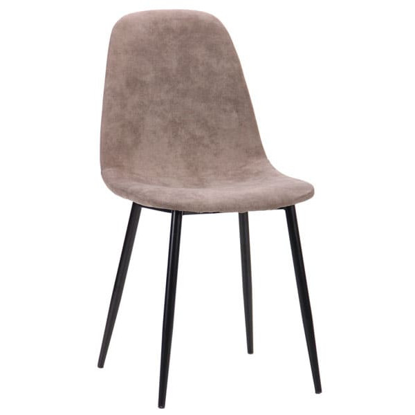 Стул AMF Лучия Черный Cowboy Мокко-1