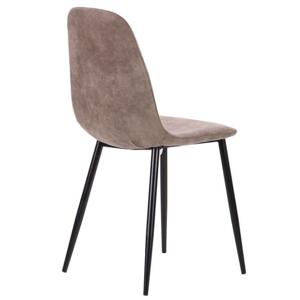 Стул AMF Лучия Черный Cowboy Мокко-4