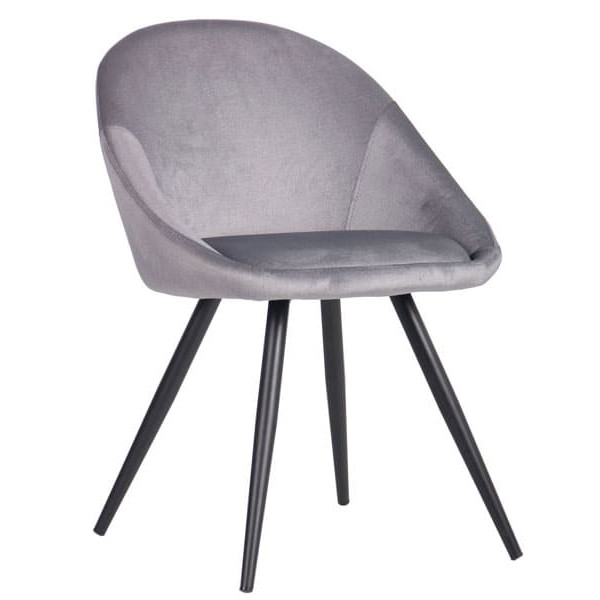 Стул AMF Mary Black Silver-0