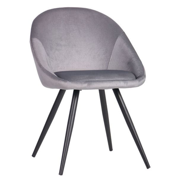Стул AMF Mary Black Silver-1