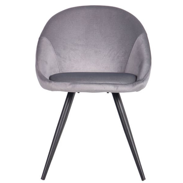 Стул AMF Mary Black Silver-2