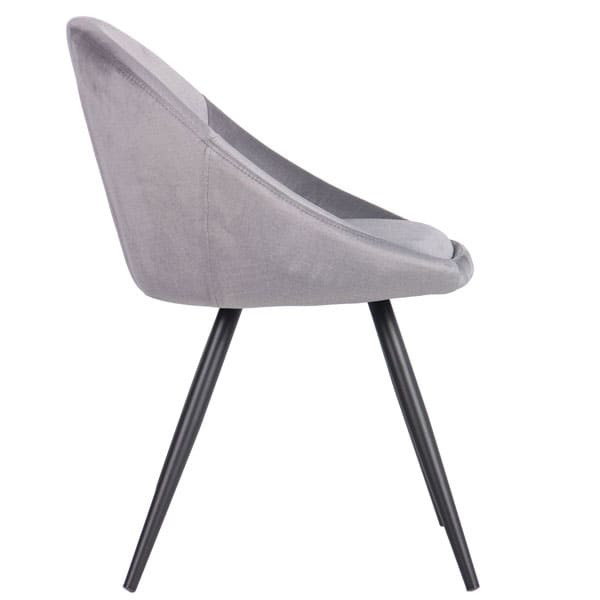 Стул AMF Mary Black Silver-3