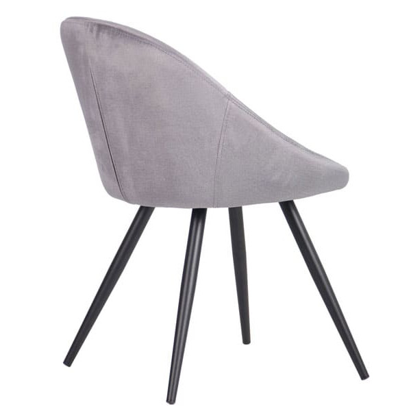 Стул AMF Mary Black Silver-4