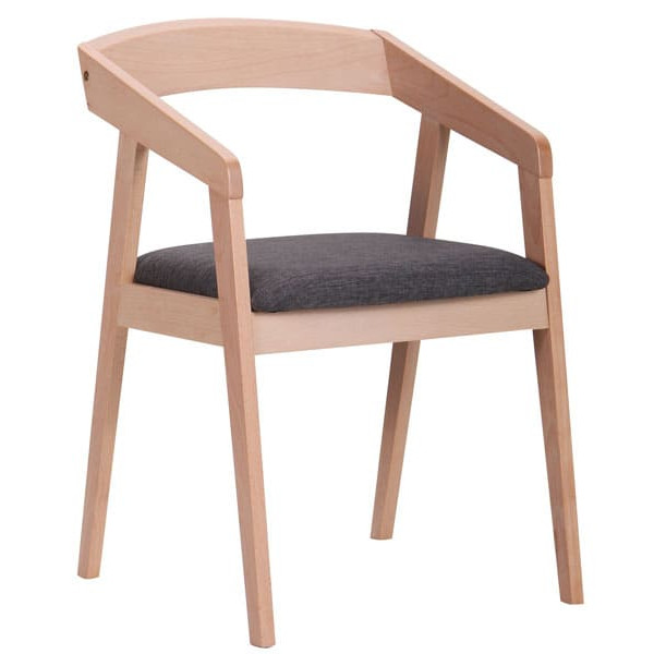 Стілець AMF Маскарпоне Бук Білий Антрацит-0