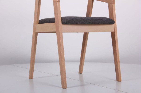 Стілець AMF Маскарпоне Бук Білий Антрацит-13