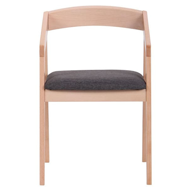 Стілець AMF Маскарпоне Бук Білий Антрацит-2