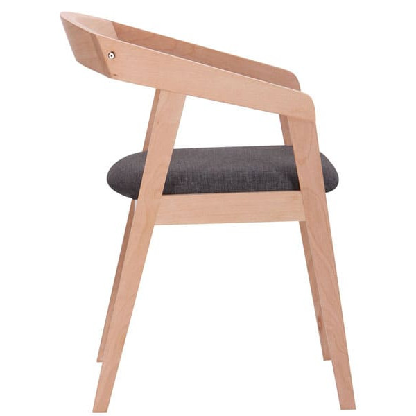 Стілець AMF Маскарпоне Бук Білий Антрацит-3