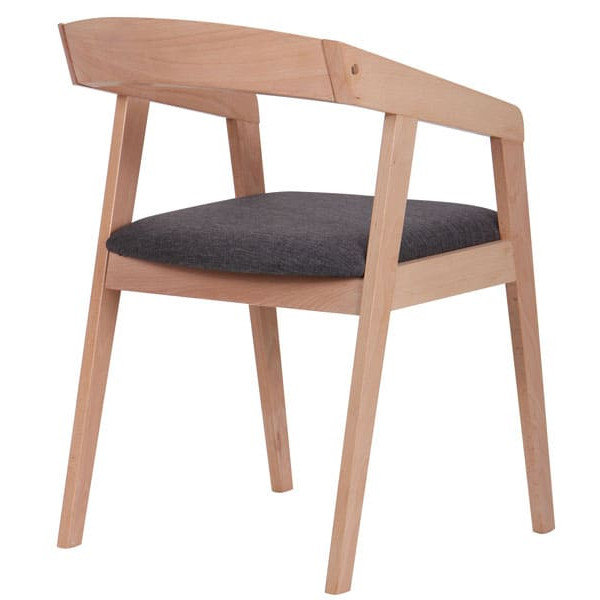 Стілець AMF Маскарпоне Бук Білий Антрацит-4