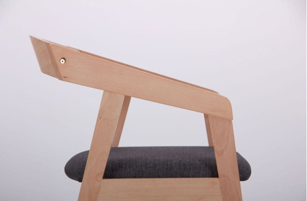 Стілець AMF Маскарпоне Бук Білий Антрацит-8