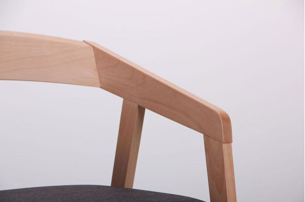 Стілець AMF Маскарпоне Бук Білий Антрацит-9