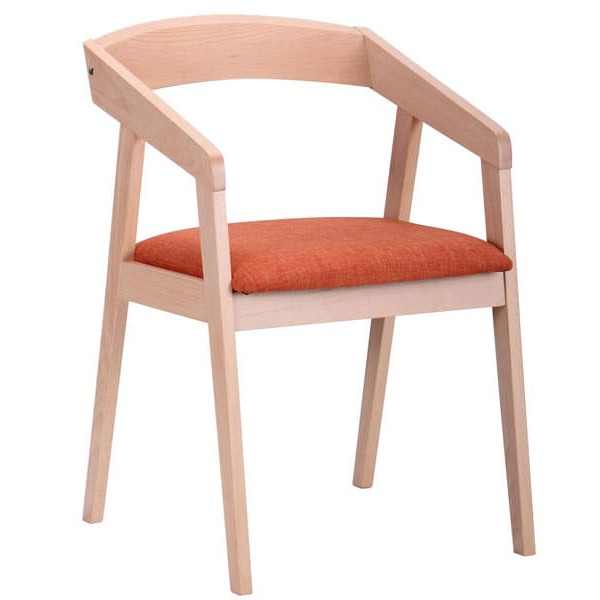 Стілець AMF Маскарпоне Бук Білий Мандарин-1