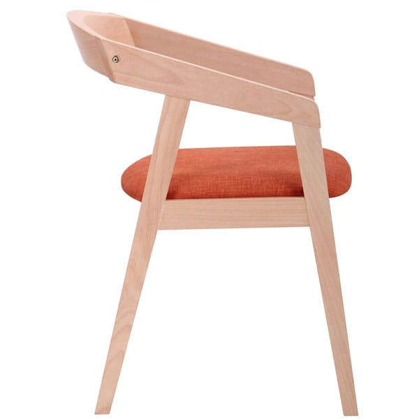 Стілець AMF Маскарпоне Бук Білий Мандарин-3