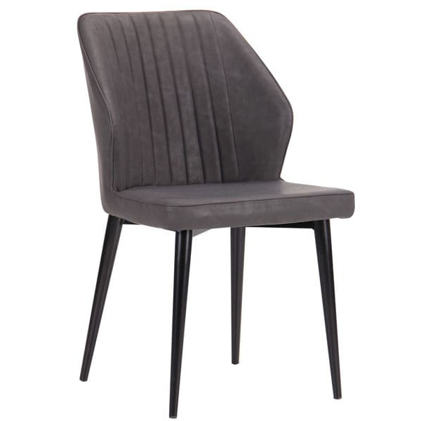 Стілець AMF Michigan Чорний-Нубук Базальт-0