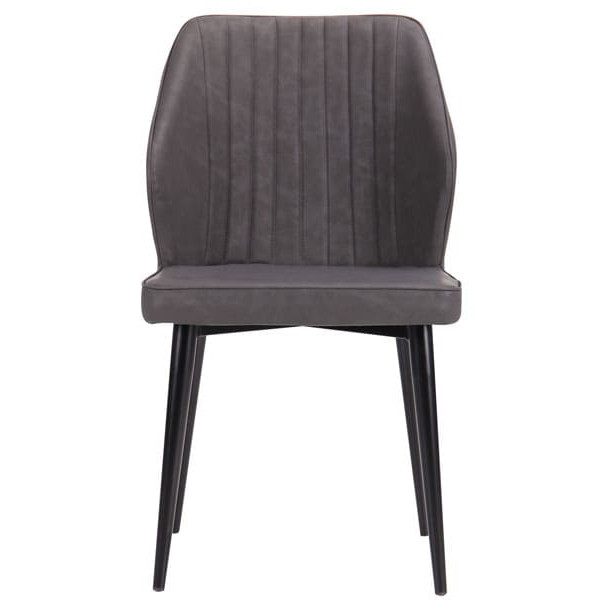 Стілець AMF Michigan Чорний-Нубук Базальт-2