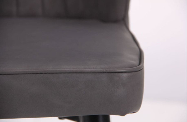 Стілець AMF Michigan Чорний-Нубук Базальт-10