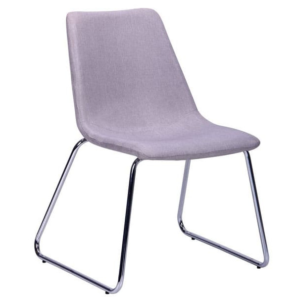 Стілець AMF Наварра База Хром Світло-сірий-0