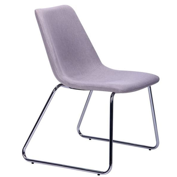 Стілець AMF Наварра База Хром Світло-сірий-1