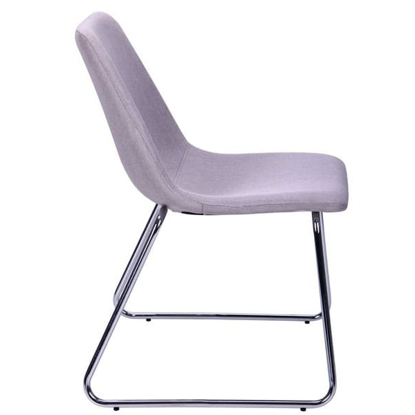 Стілець AMF Наварра База Хром Світло-сірий-2