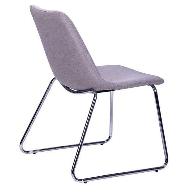 Стілець AMF Наварра База Хром Світло-сірий-4