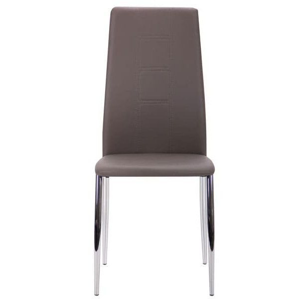 Стілець AMF Ніколас Хром Темний Кварц-2