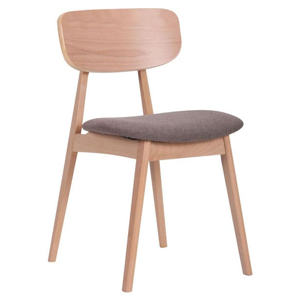 Стілець AMF Рікотта Бук Білий Капучіно-0