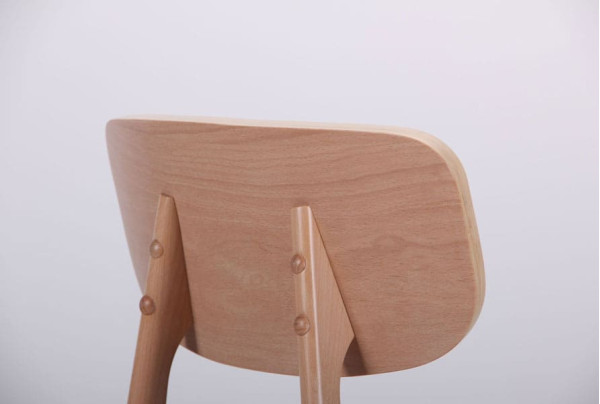 Стілець AMF Рікотта Бук Білий Капучіно-6