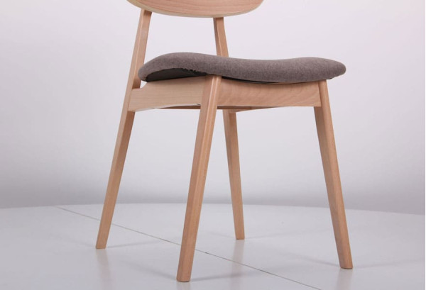 Стілець AMF Рікотта Бук Білий Капучіно-8