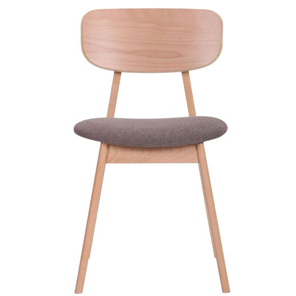 Стілець AMF Рікотта Бук Білий Капучіно-3