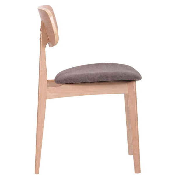 Стілець AMF Рікотта Бук Білий Капучіно-4