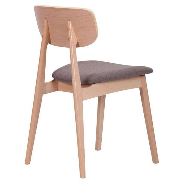 Стілець AMF Рікотта Бук Білий Капучіно-5