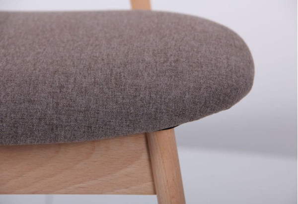 Стілець AMF Рікотта Бук Білий Капучіно-10