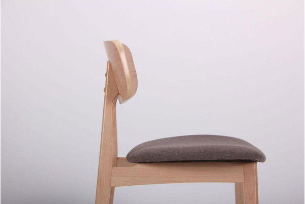 Стілець AMF Рікотта Бук Білий Капучіно-11