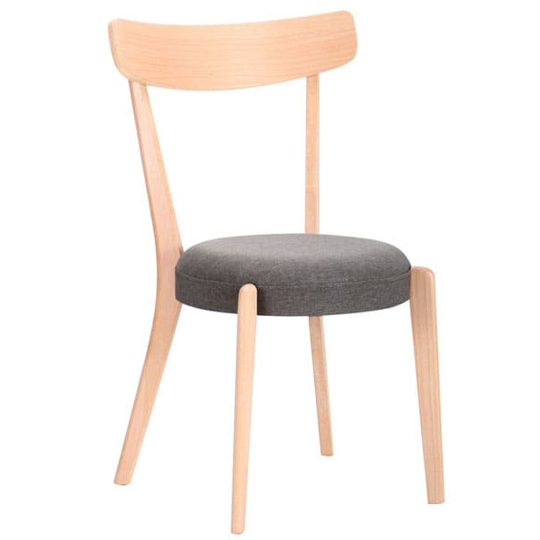 Стілець AMF Пекоріно Бук Білий-Графіт-0