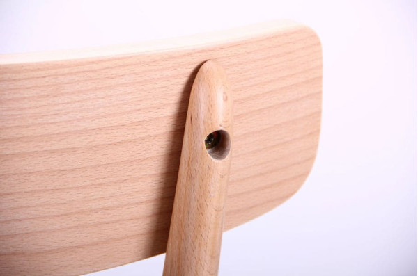 Стілець AMF Пекоріно Бук Білий-Графіт-7