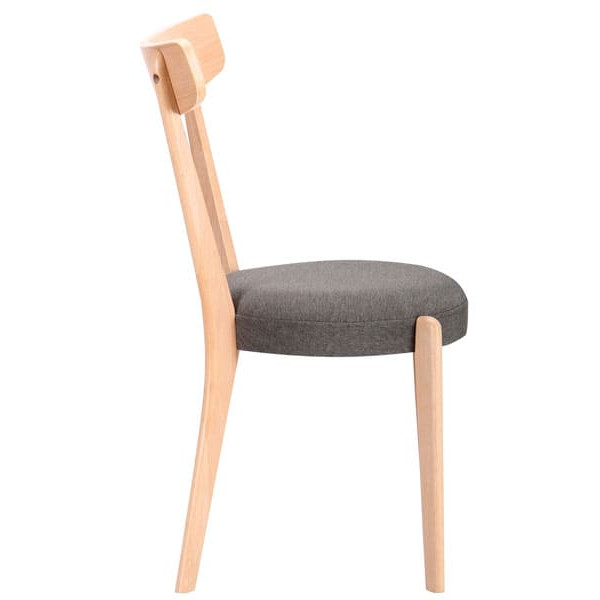 Стілець AMF Пекоріно Бук Білий-Графіт-1