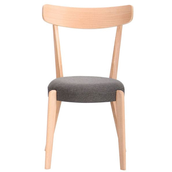 Стілець AMF Пекоріно Бук Білий-Графіт-2