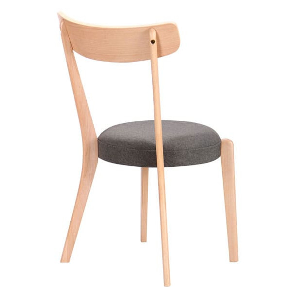 Стілець AMF Пекоріно Бук Білий-Графіт-3