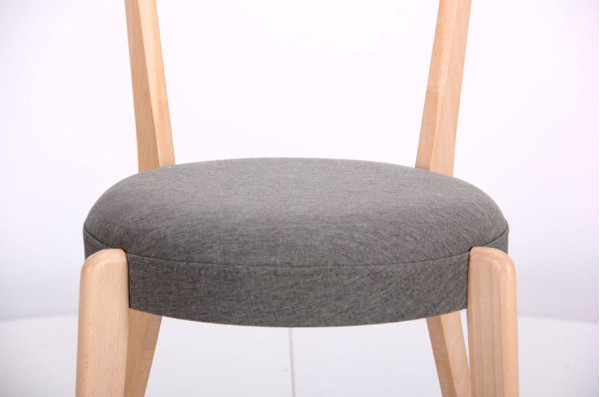 Стілець AMF Пекоріно Бук Білий-Графіт-9