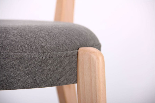 Стілець AMF Пекоріно Бук Білий-Графіт-12