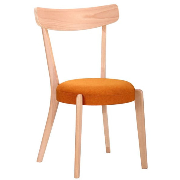 Стул AMF Пекорино Бук Беленый-Оранж-0