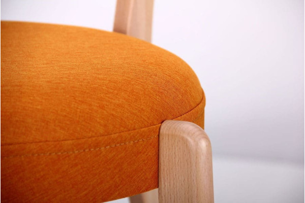 Стул AMF Пекорино Бук Беленый-Оранж-7