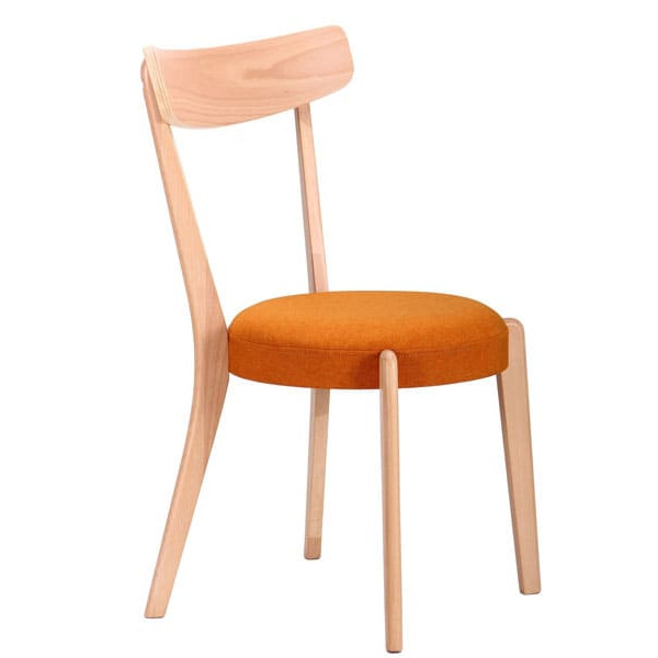 Стул AMF Пекорино Бук Беленый-Оранж-2