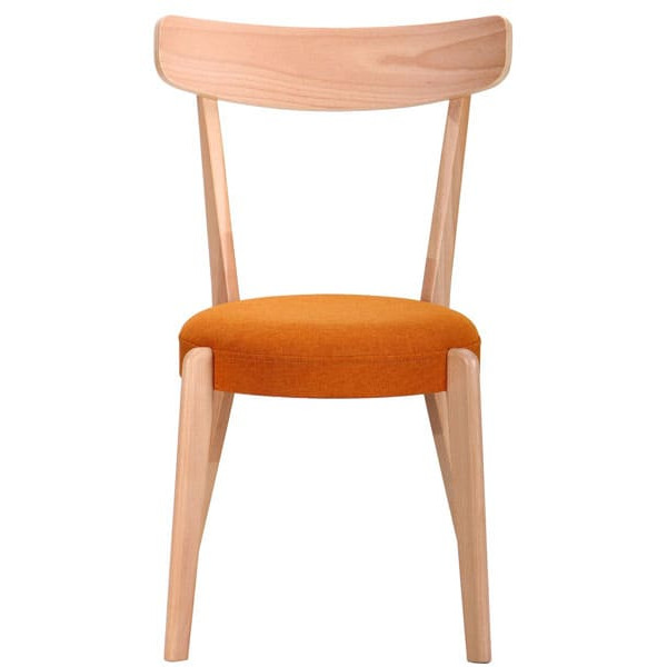 Стул AMF Пекорино Бук Беленый-Оранж-4