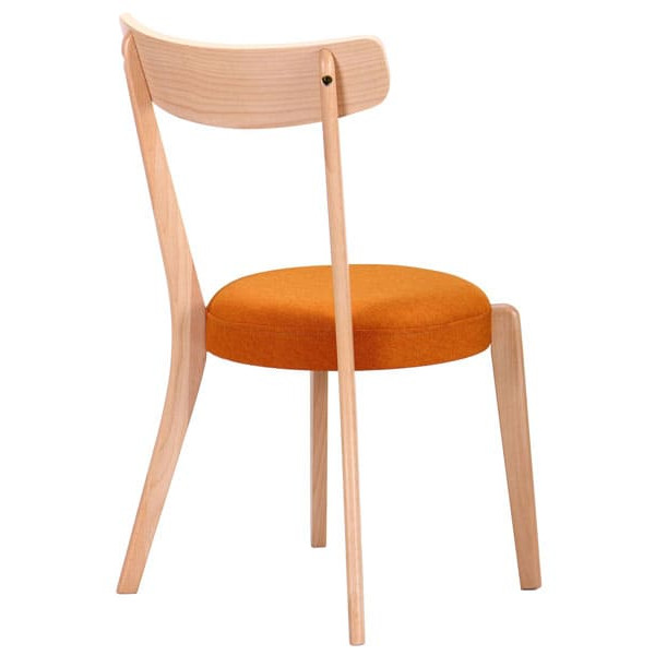 Стул AMF Пекорино Бук Беленый-Оранж-5
