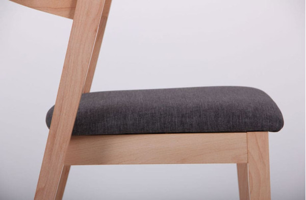 Стілець AMF Рамболь Бук Білий Антрацит-7