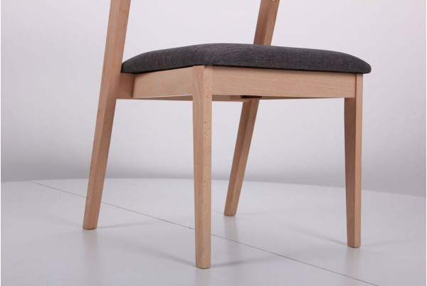 Стілець AMF Рамболь Бук Білий Антрацит-9